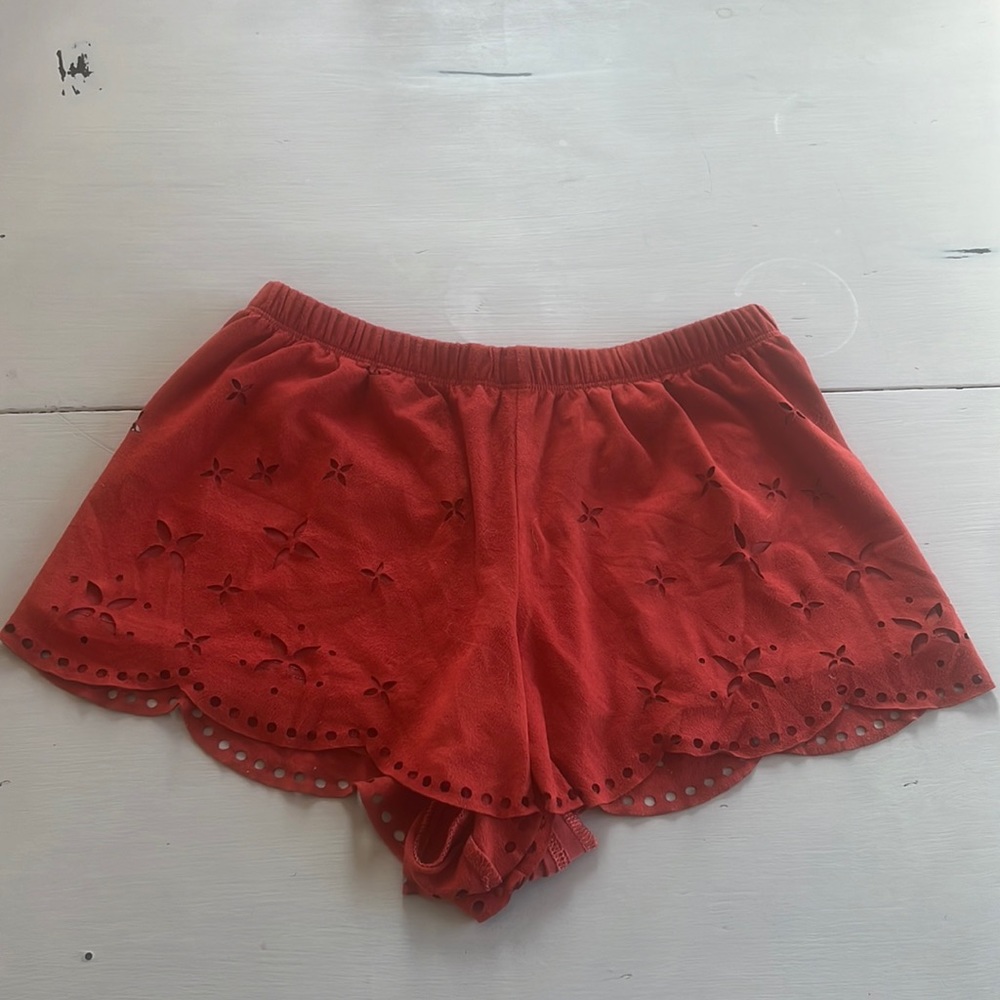LA Hearts Burnt Orange Floral Shorts